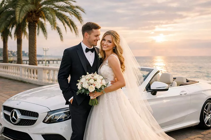 Premium car rental for weddings